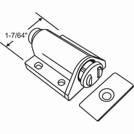 STRYBUC Magnetic Touch Latch Black 45-239